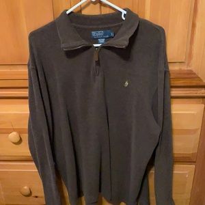 Long sleeve polo sweatshirt